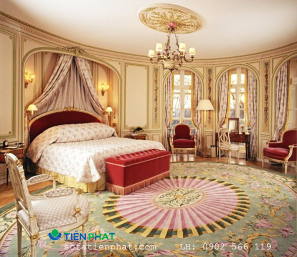 Thiết kế phòng ngủ với phong cách Hoàng Gia