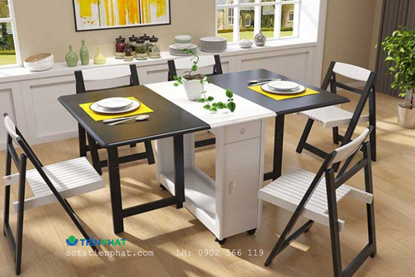 Những bộ bàn ăn gấp gọn tiện lợi cho nhà chung cư